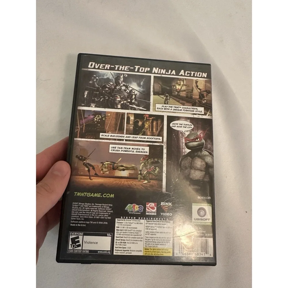 TMNT (PC Game / 2007) Ubisoft. Teenage Mutant Ninja Turtles